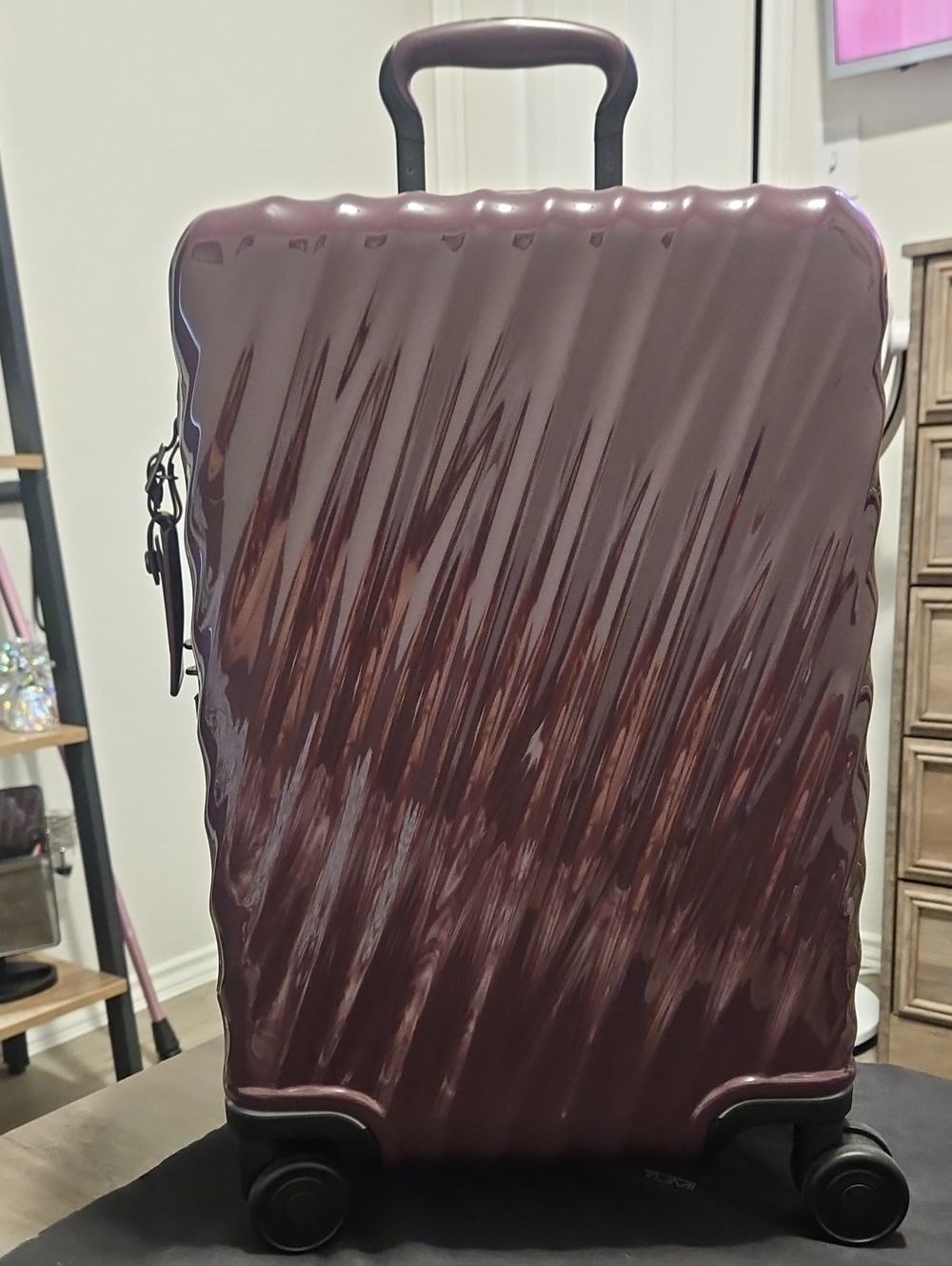 Tumi Hard-Shell Carry-On in Deep Burgundy 19 Degree